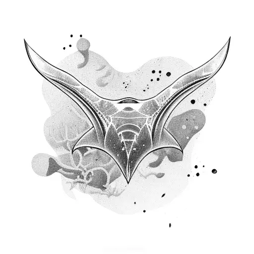  manta ray tattoo design idea
