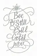 words Be Still under it say Psalm 46:10 tattoo design idea