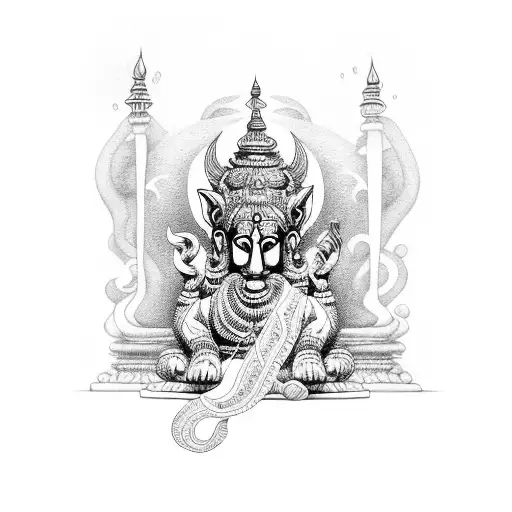 hindu gods  tattoo design idea