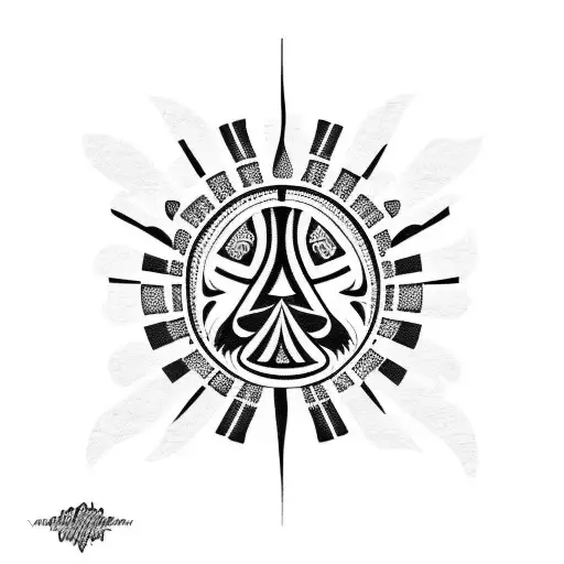 Polynesian with indian heritage  influencw tattoo design idea