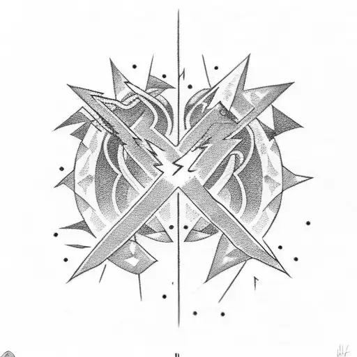 Lightning Bolt pattern  tattoo design idea