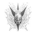 Lightning Bolt pattern on the shoulder  tattoo design idea