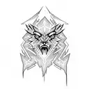 Lightning Bolt pattern on the shoulder  tattoo design idea