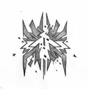Lightning Bolt pattern on the shoulder  tattoo design idea