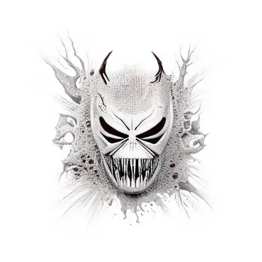 symbiote organique tattoo design idea