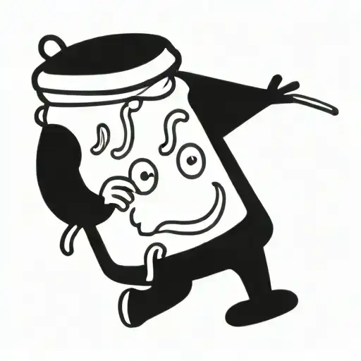 jar of jam tattoo design idea