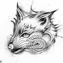kitsune tattoo design idea