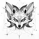 kitsune tattoo design idea