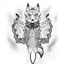 kitsune tattoo design idea