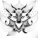 kitsune tattoo design idea