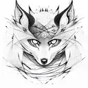 kitsune tattoo design idea