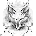 kitsune tattoo design idea