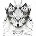 kitsune tattoo design idea