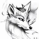 kitsune tattoo design idea