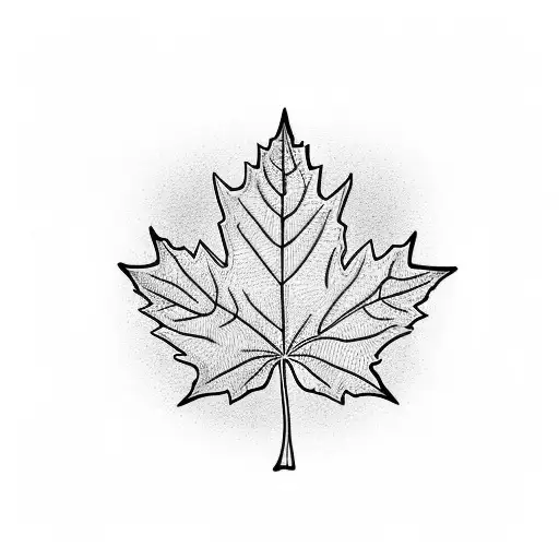 Maple Leaf tattoo design idea