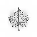 Maple Leaf tattoo design idea
