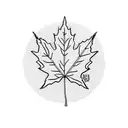 Maple Leaf tattoo design idea