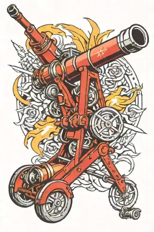 Howitzer artillery tattoo tattoo design idea