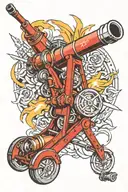 Howitzer artillery tattoo tattoo design idea