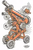 Howitzer artillery tattoo tattoo design idea