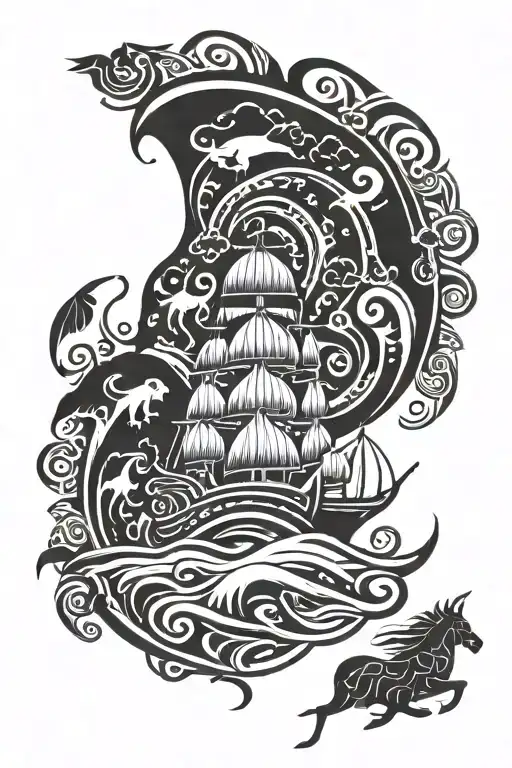 Noah's Ark tattoo design idea