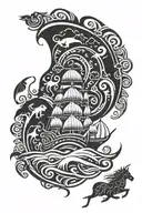 Noah's Ark tattoo design idea