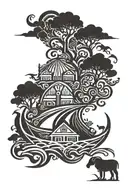 Noah's Ark tattoo design idea