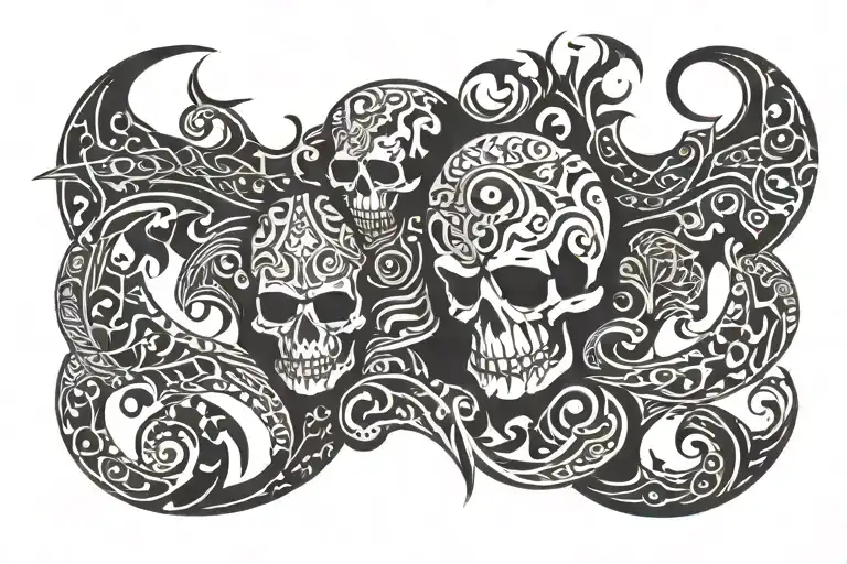 death has no age tattoo design idea