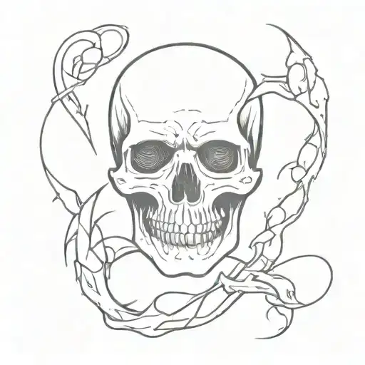 death has no age tattoo design idea