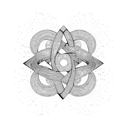 double infinity  and stars and shades tattoo design idea