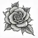 Yorkshire Rose tattoo tattoo design idea