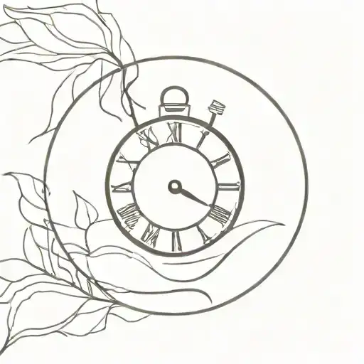 Present time tattoo design idea