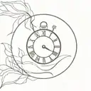 Present time tattoo design idea