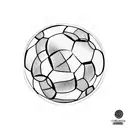 soccer ball and videogames and fire tattoo design idea