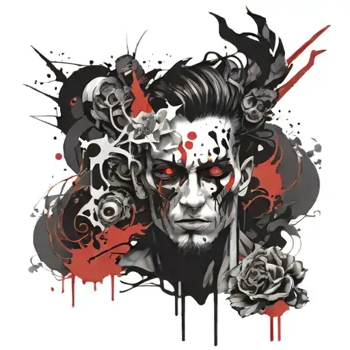 Hades god tattoo design idea