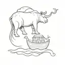 Noah's Ark tattoo design idea