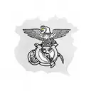 usmc tattoo design idea