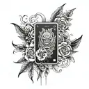 iphone shop   tattoo design idea
