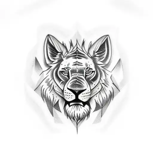 tematica hacker con un leon tattoo design idea