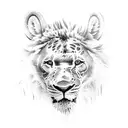 un leon hacker tattoo design idea