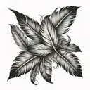 feather turning in to birds   tattoo design idea