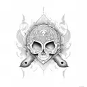 commemorate twin miscarriage tattoo design idea