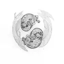 commemorate twin miscarriage tattoo design idea