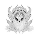 pictish swirl with nature tattoo design idea