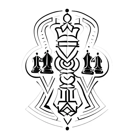 chess pieces  tattoo design idea