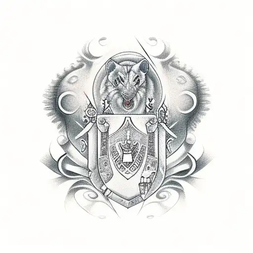 chess queen  tattoo design idea