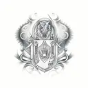 chess queen  tattoo design idea