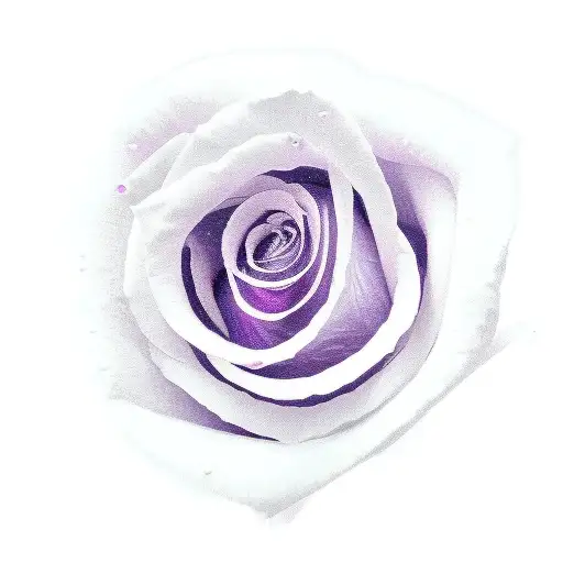 purple rose plum tattoo design idea