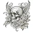 I think therefore I exist tattoo design idea