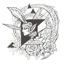 I think therefore I exist tattoo design idea